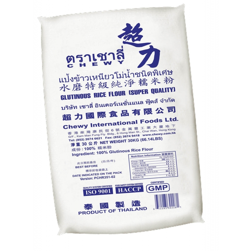 超力水磨特級純凈糯米粉30公斤
